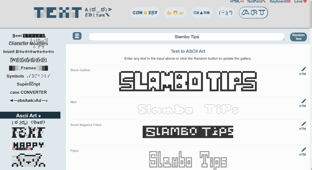 Top 10 Best Ascii Art Generators For Developers Best Ascii Art Generators